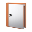 戸建・集合ポスト KS-MB31SN-L-OR 静音大型ダイヤル錠 オレンジ