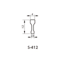 SUS目地棒 S-412 4x12