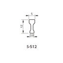 SUS目地棒 S-512 5x12