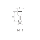 SUS目地棒 S-615 6x15