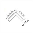 コーナープロテクター CP65用キャップ 黒