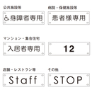 サインストッパー 各種プレート