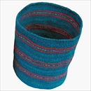 BAMBOULA(バンブーラ) ピンクストライプバスケット L 23cm