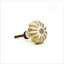 CLOVER(クローバー) つまみ ノブ メタルノブ フラワー ホワイトゴールド