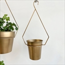 CLOVER(クローバー) ハンギングポット 22.5cm ゴールド