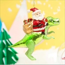 Sass&Belle(サスアンドベル) サンタ ウィズ ダイナソー オーナメント