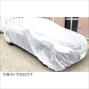 不織布自動車養生カバーL ブルーライン 結束紐付き 3800×6600 Y-TO003 1枚