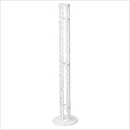 スチール製ガイドポール ねじれ角棒タイプ RING0785-TB-AR(白)