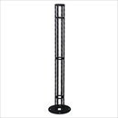 スチール製ガイドポール ねじれ角棒タイプ RING0785-TB-AR(黒)