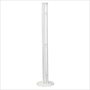 スチール製ガイドポール 丸棒タイプ RING0785-RB-AR(白)