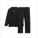 BAKUNE Dry Men's 長袖 ブラック サイズXL 上下セット